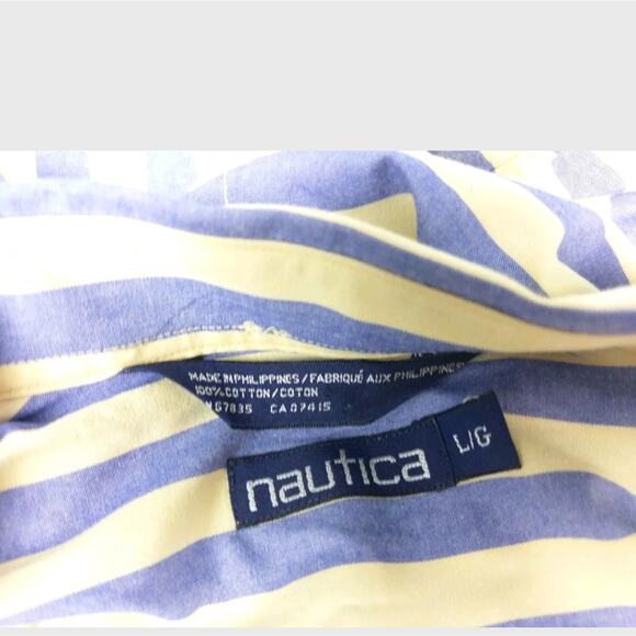 COPY - Nautica men's button front blue yellow shi… - Picture 7 of 7